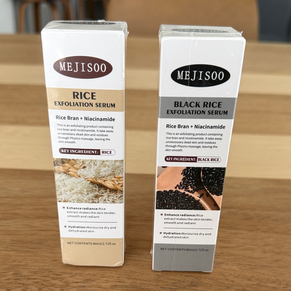 Mejisoo Rice and Black Rice Exfoliation Serum Set